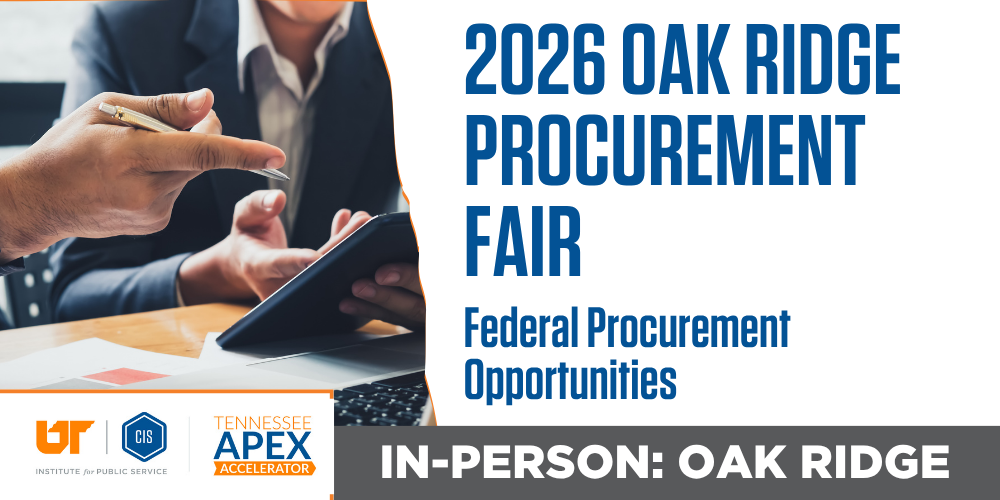 2026 Oak Ridge Procurement Fair - Federal Procurement Opportunities