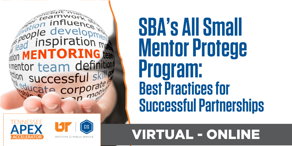 SBA All Small Mentor-Protege Program 